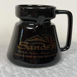 Vintage Sands Hotel & Casino Black Promotional Mug Atlantic City Hotjo